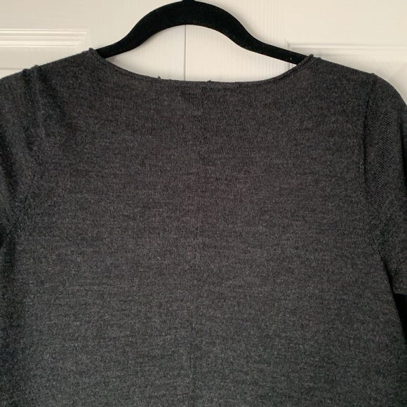 EILEEN FISHER Gray Merino Wool Round Roll Neck Tunic Size XS/TP - Picture 8 of 16